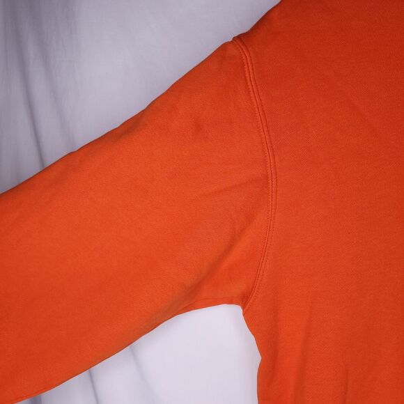 Adidas Hoodie Mens Small Orange Fleece Soccer PSG - Picture 3 of 13